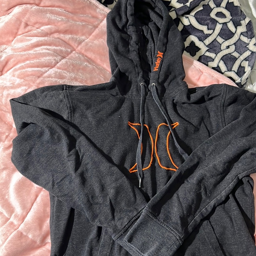 Hurley, Gray Sweatshirt/Hoodie